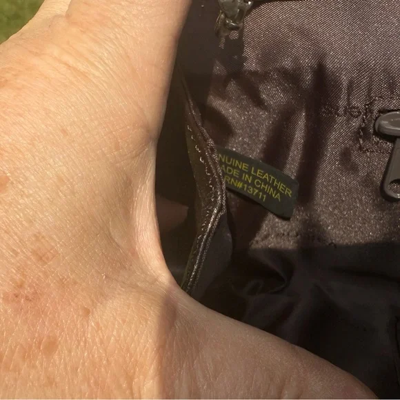 Vintage Valerie Steven’s Brown Leather & Leopard Calfhair Shoulder Clutch Bag - Picture 12 of 15